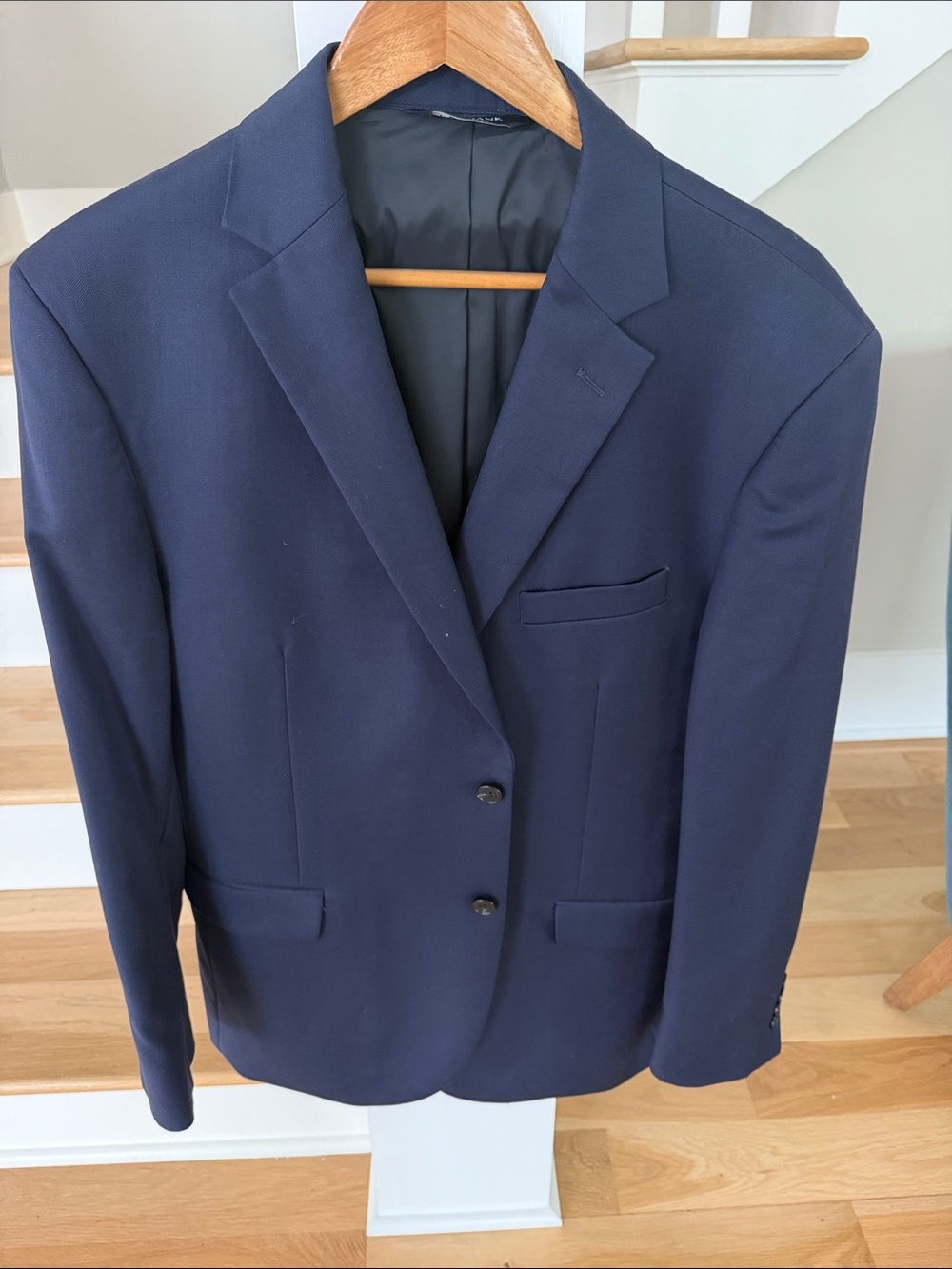 Joseph A Navy Two-Button Sport Coat Blazer
